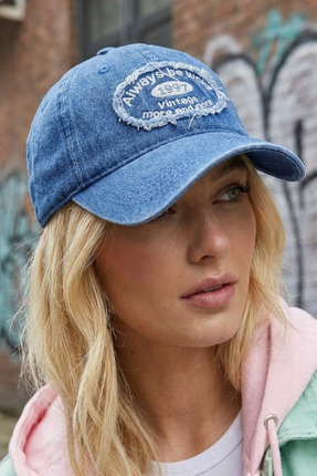 LAGRANZE Sokak Ruhu Eskitme Unisex Denim Şapka