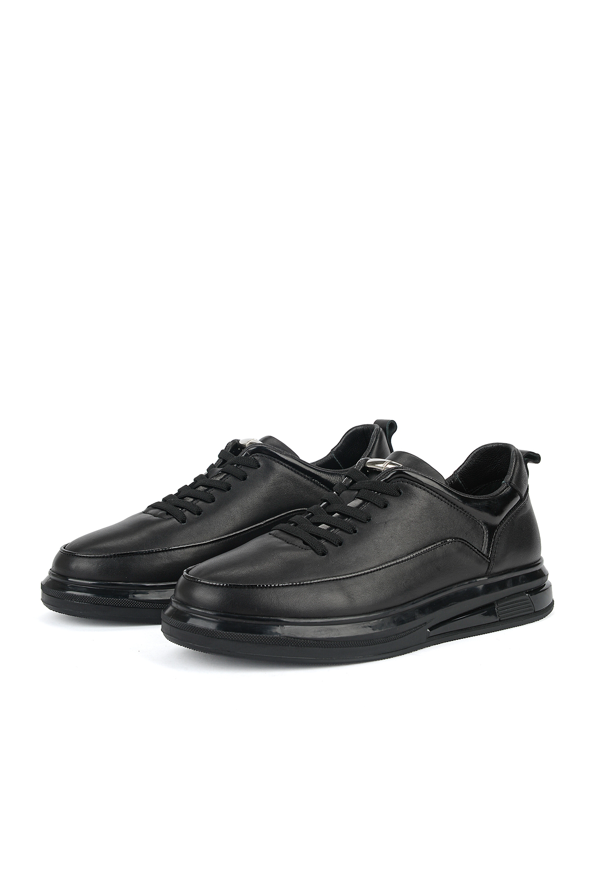 Ziya , Erkek Hakiki Deri Sneaker 1611037Z2583 Siyah görsel 5