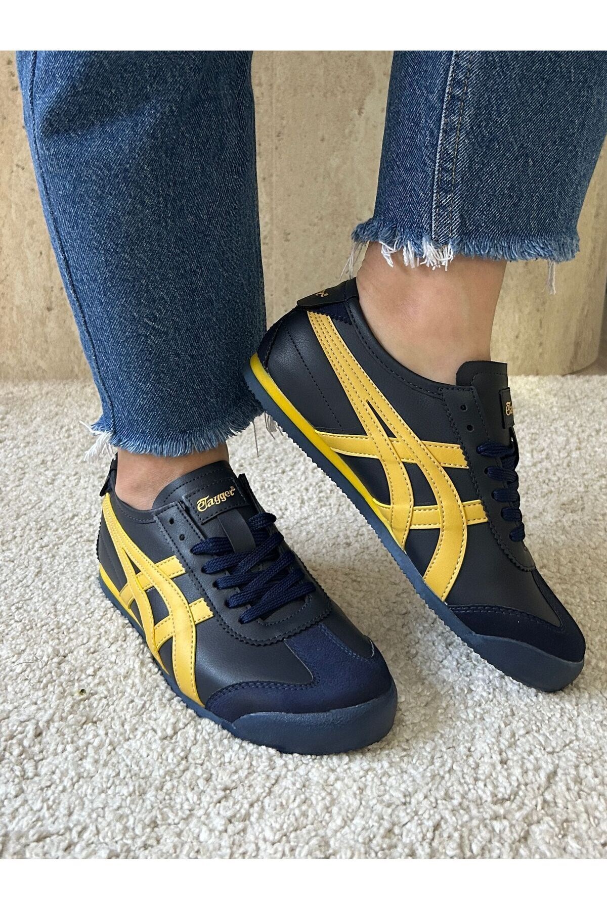 Rahat Bağcıklı Günlük Spor Ayakkabı Unisex Lacivert Sneaker Ayakkabı