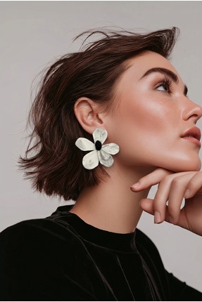 Aura Jewels Çiçek Küpe
