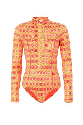 Molene Geometrik Desenli Surf Mayo