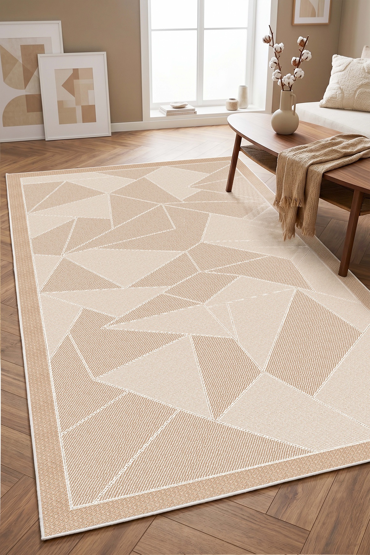 Machine Washable Anti-Slip Base Stain Resistant Colorful Digital Living Room Rug Kitchen Carpet and Runner