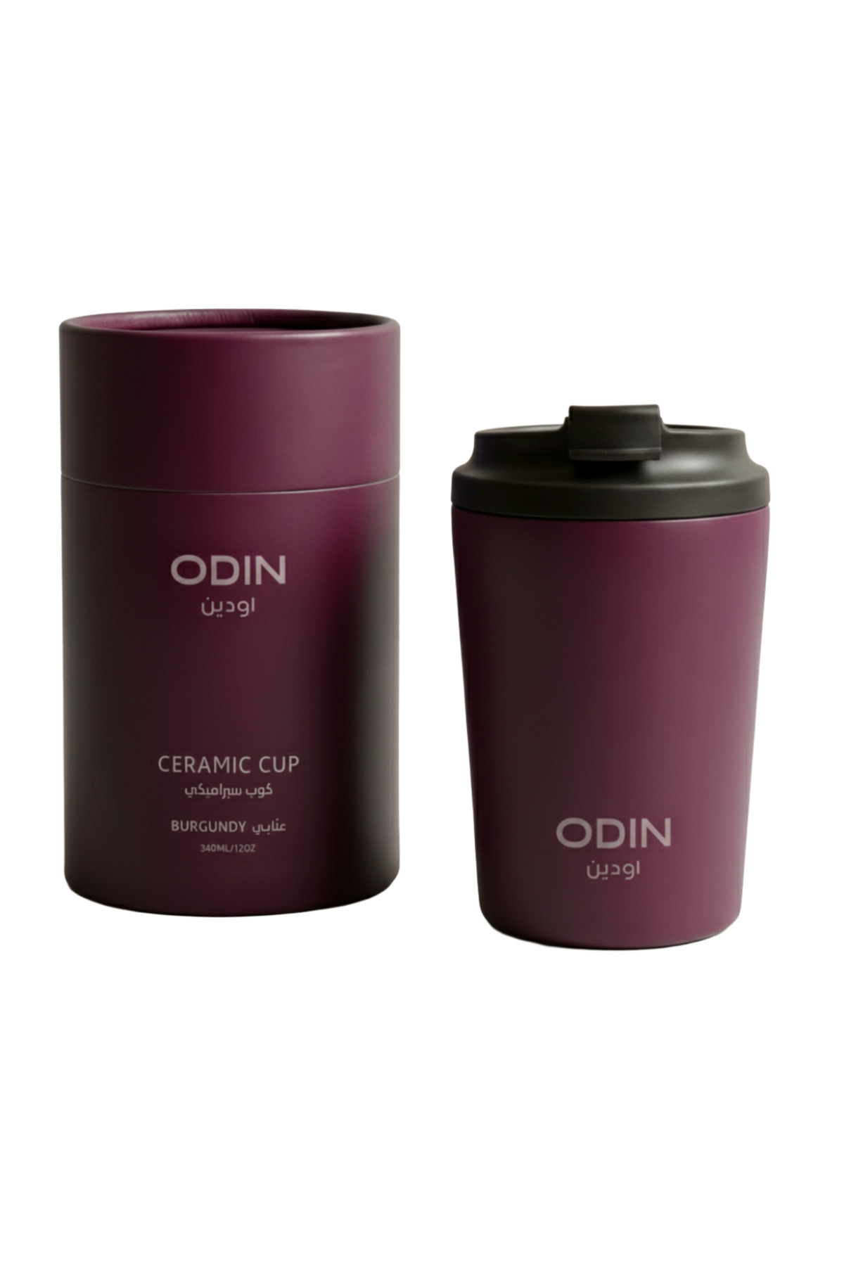 كوب قهوة ستيل حافظ للحرارة مج عازل مطلي سيراميك للقهوة والشاي - 340 مل | Thermal Coffee Mug Ceramic Coated Cup for Coffee & Tea
