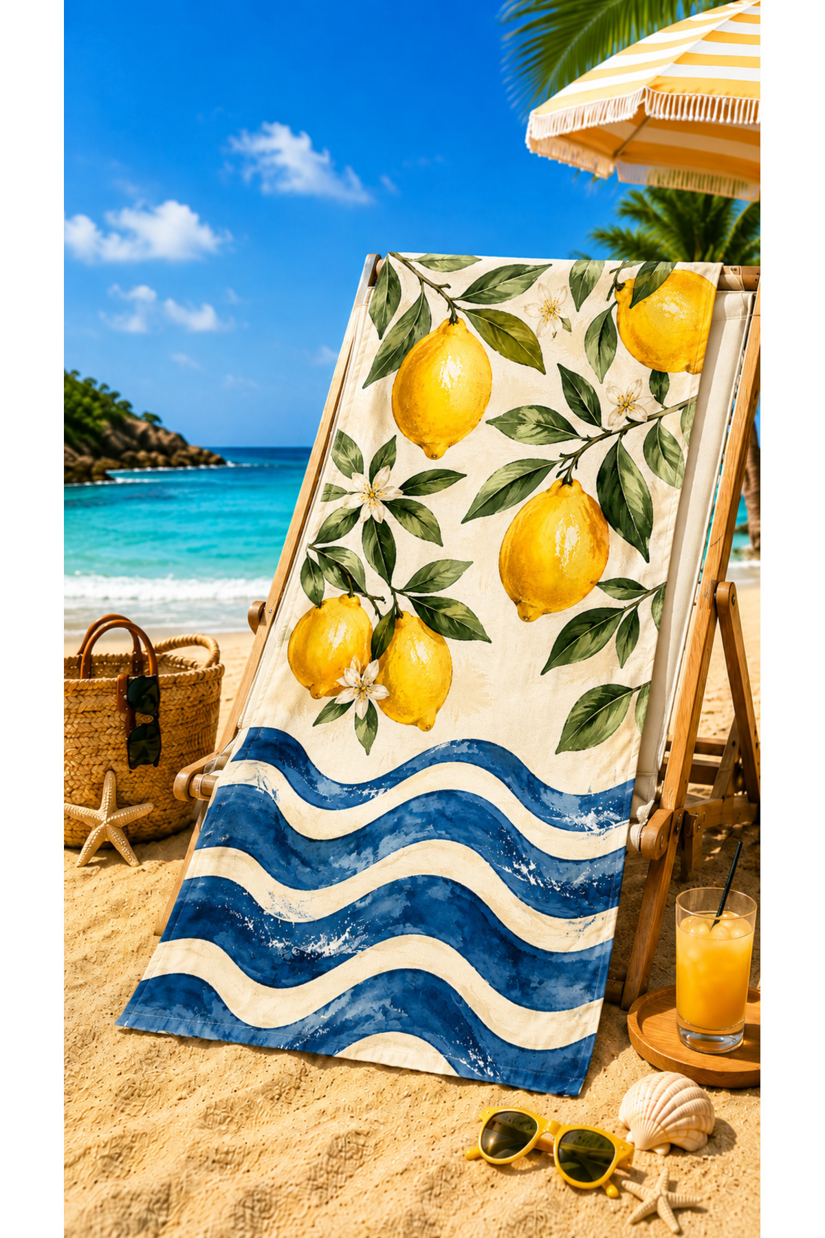 Colorful Printed Cotton Patterned Travel Pool Spa Sauna Sports Beach Towel 75x150cm