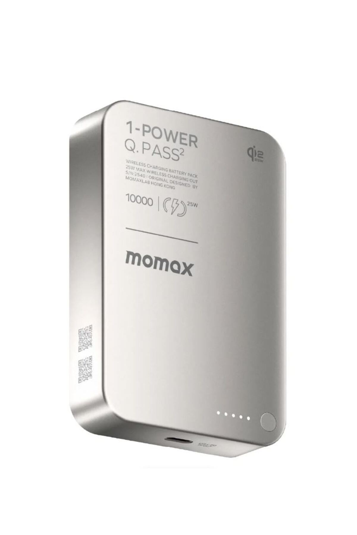Momax 1-Power S.Pass2 10000mAh Qi2 Magnetic Wireless Powerbank