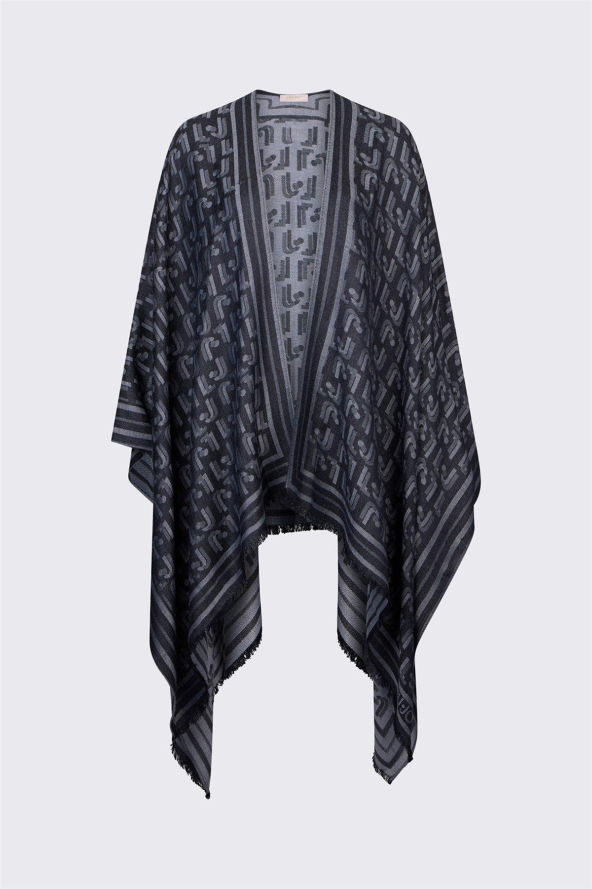 liu.jo Liu Jo Lurex L J Kadın Panço Siyah görsel 2