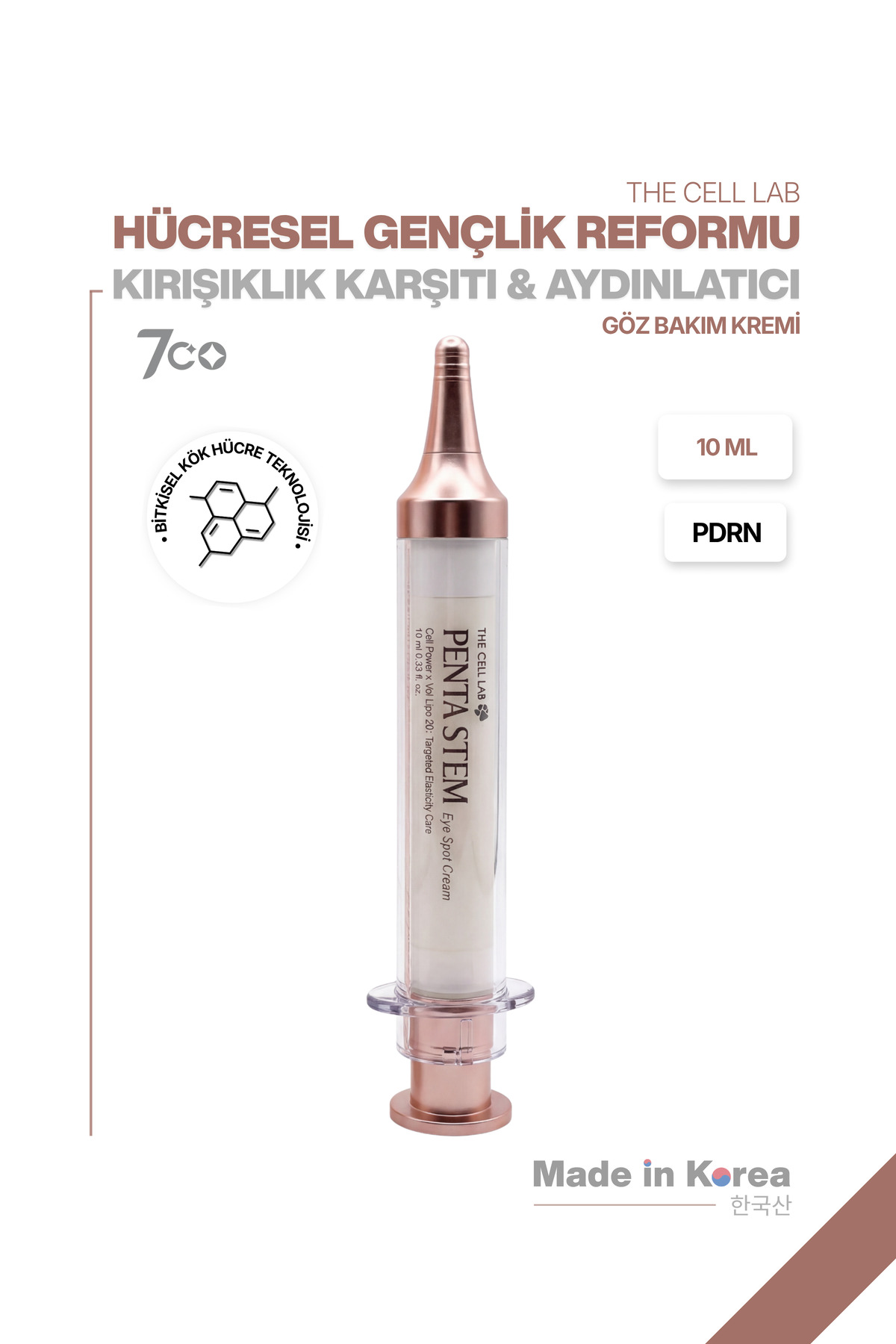 The Cell Lab PDRN + Hücre Teknolojisi | Sıkılaştırıcı | Kırışıklık