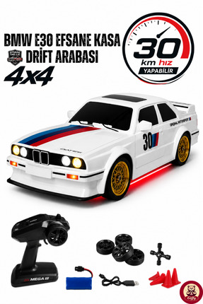 giffy Uzaktan Kumandalı BMW E30 Drift Arabası Retro Efsane Kasa 30 KM/H Sürat...