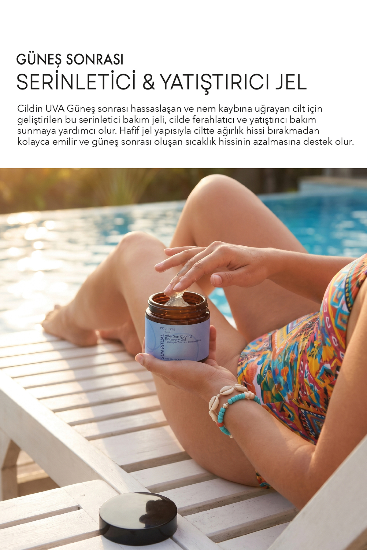 After Sun Cooling & Recovery Gel - Güneş Sonrası Serinletici & Yatıştırıcı Jel (100 ml) — Bronzlaştırıcı Seri — تصویر 2 از 5