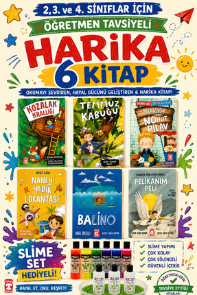 Timaş Çocuk TİMAŞ 2,3. VE 4.SINIFLAR İÇİN ÖĞRETMEN TAVSİYELİ HARİKA 6 KİTAP -...