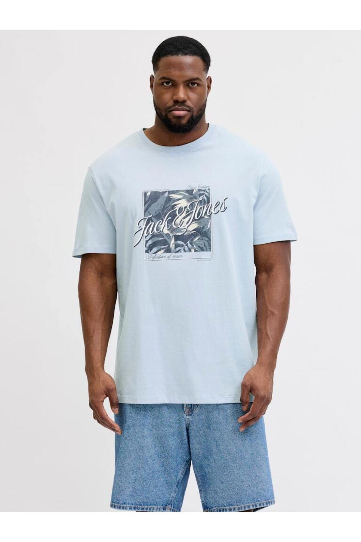 تی شرت مردانه طرح جک جونز کد 12295982 جک اند جونز تی شرت بزرگ سایز Jack & Jones
