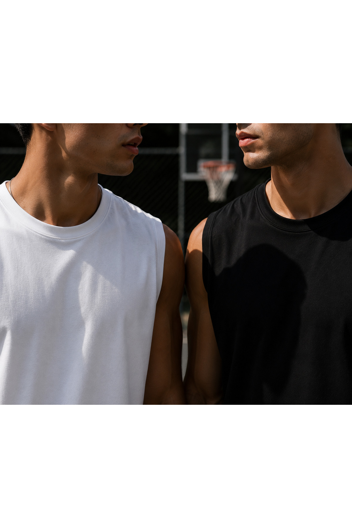 WE&ME Erkek Basic Sıfır Kol Tişört Regular Fit Bisiklet Yaka Esnek Kumaş Spor ve Günlük Kullanım görsel 5