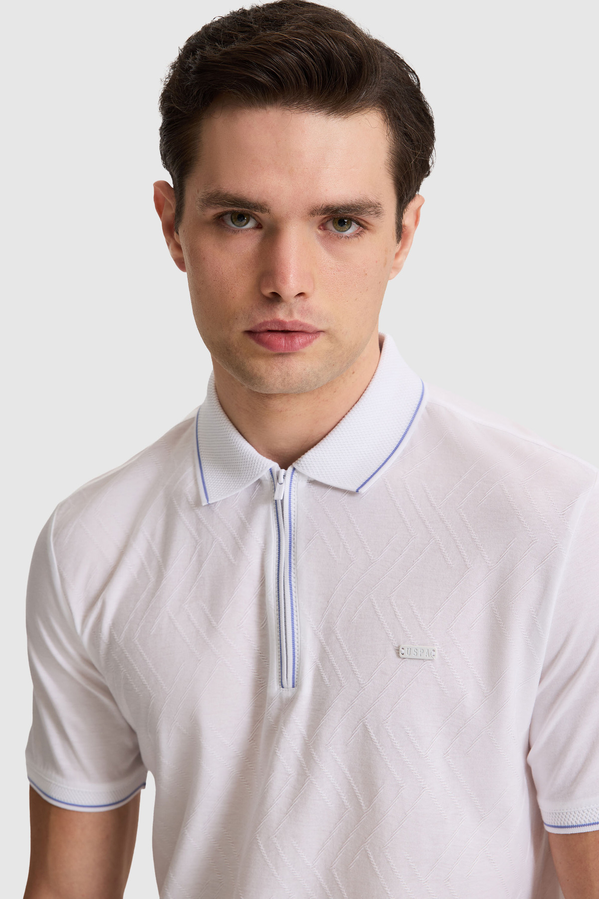 پولوشرت مردانه یقه پلو | یو اس پولو U.S. Polo Assn. PU-10385 TR - تصویر 2