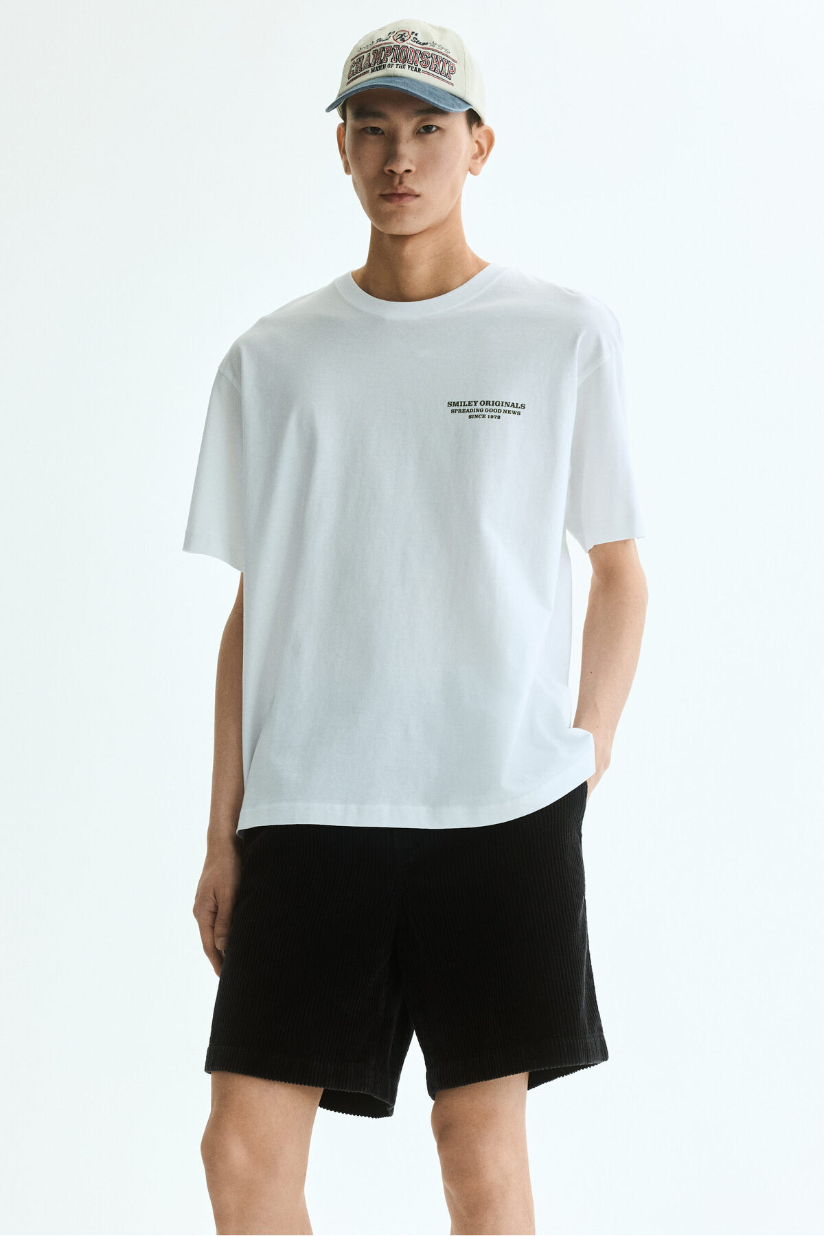 شلوارک کوردوری گشاد اچ اند ام شلوارک برمودا H&M