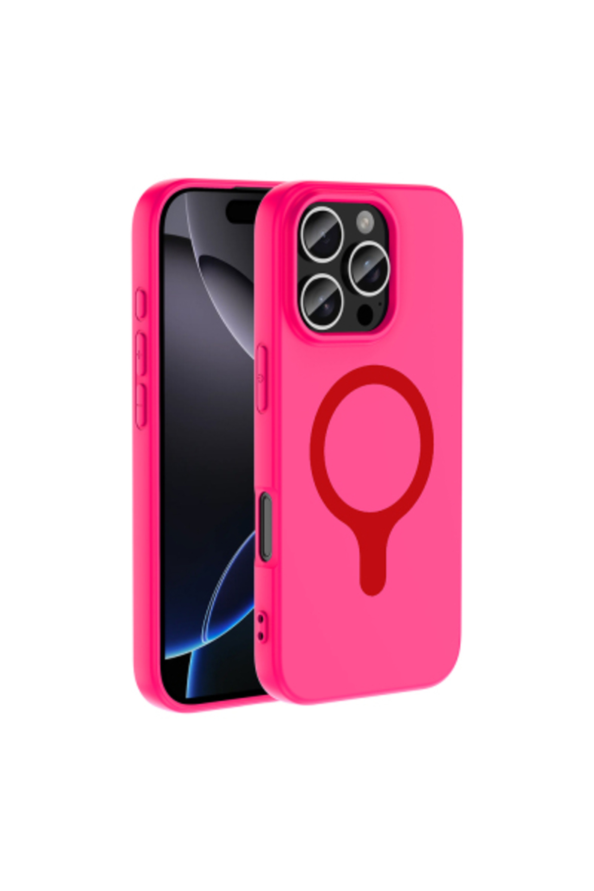 Iphone 16 Pro Max Case Camera Protected Velvety Matte Soft Surface Aris Cover with M-Safe Charging