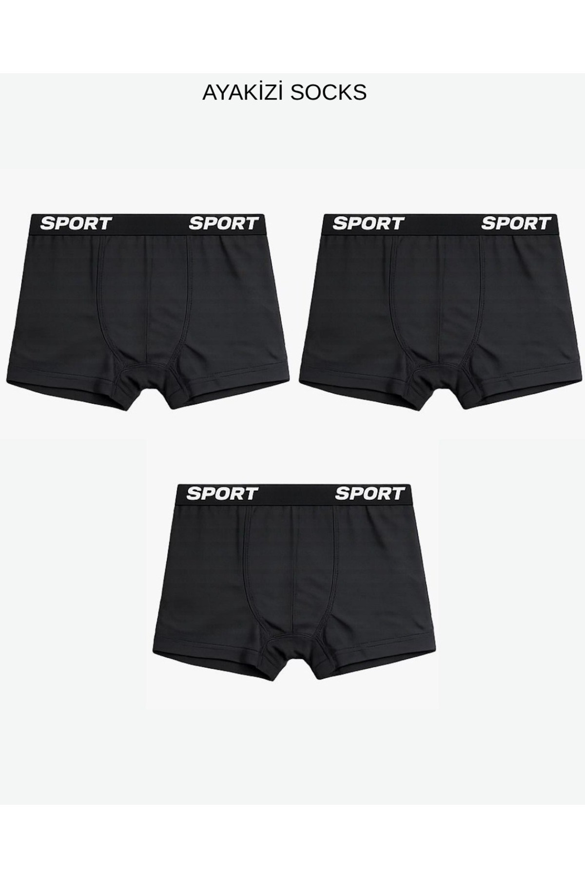 ayakizi socks 3'lü Erkek Boxer Set görsel 3