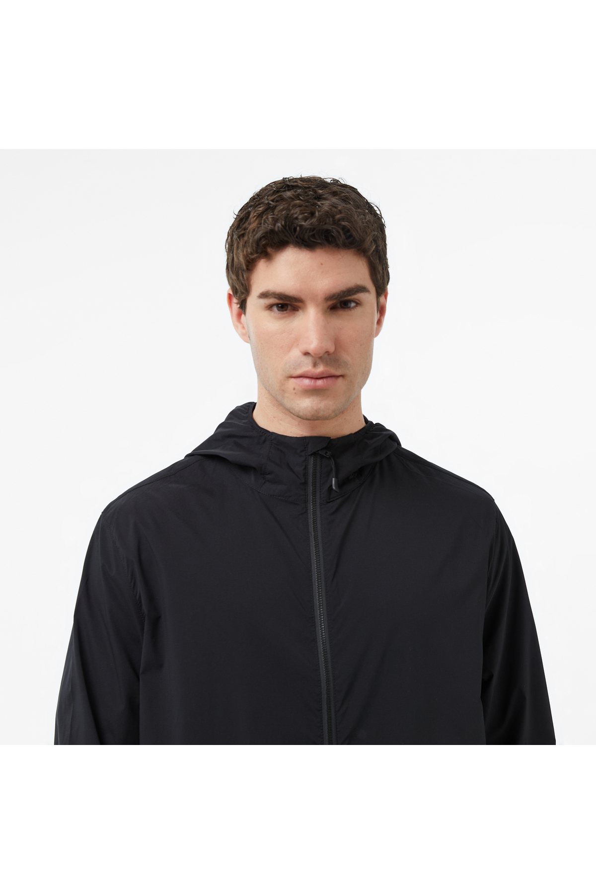 کاپشن ضد آب کلاهدار مردانه مشکی معمولی — مشکی J65006T — تصویر 4 از 5