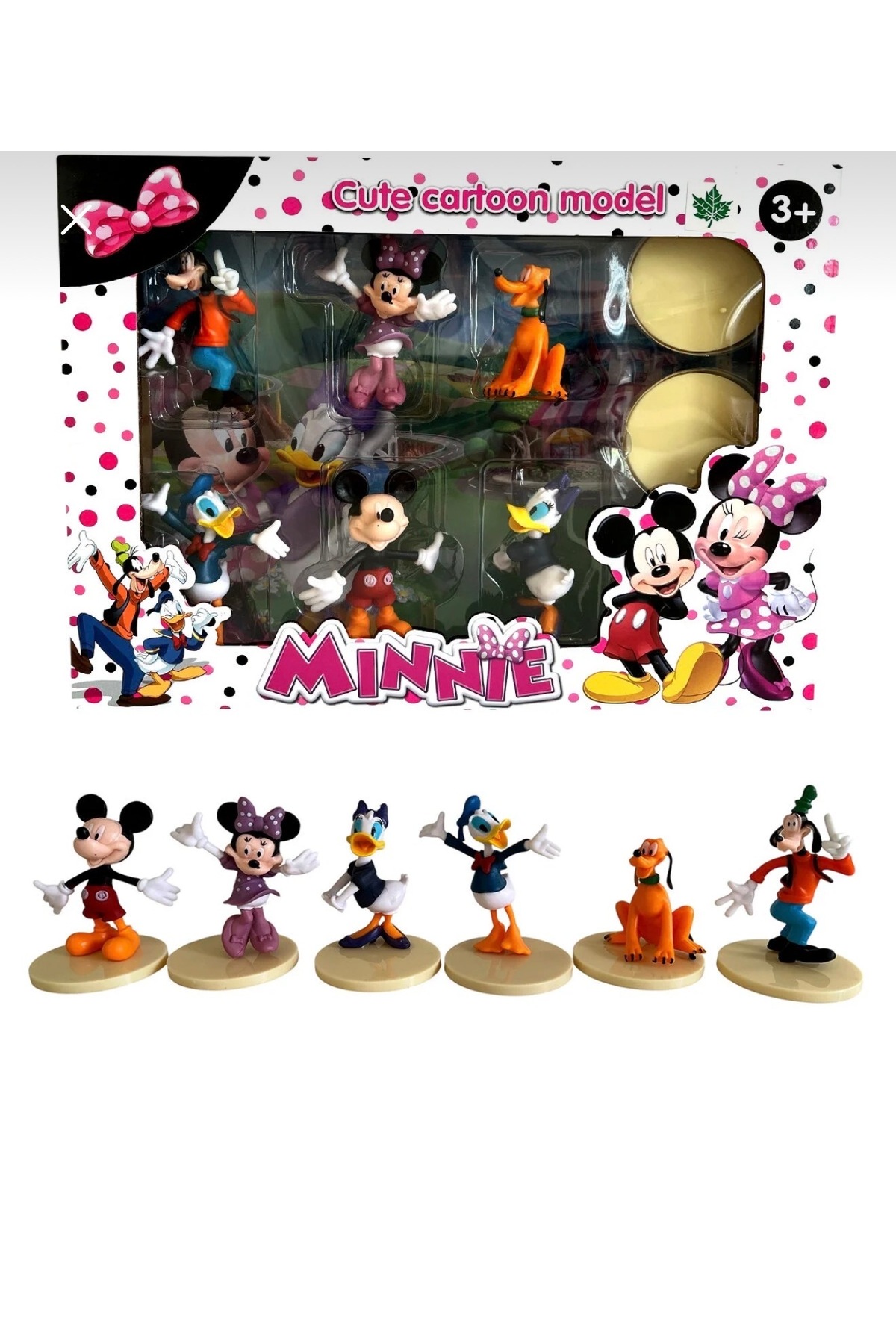 Majestia Mickey Mouse ve Arkadaşları 6'lı 8 cm Figür Oyuncak Seti
