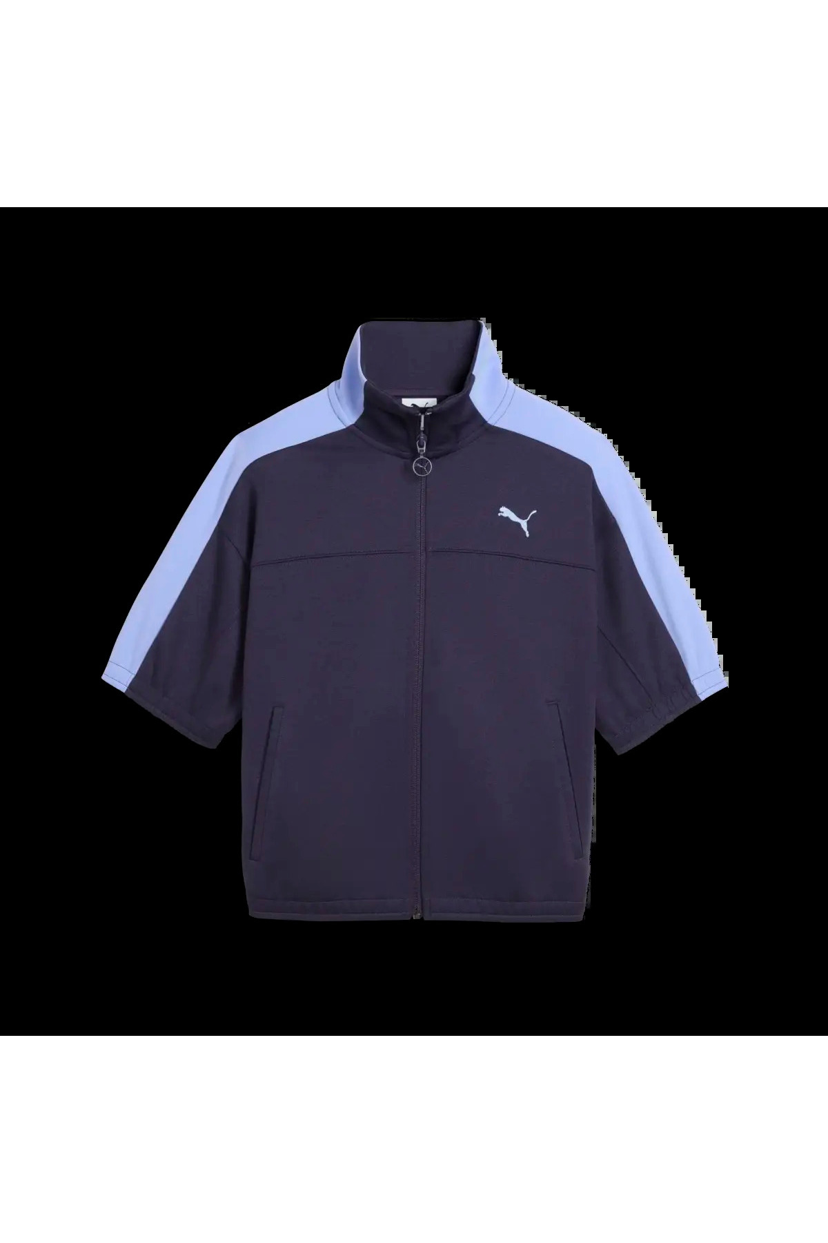 Puma T7 Short Sleeve Jacket Mor Kadın Ceket görsel 3