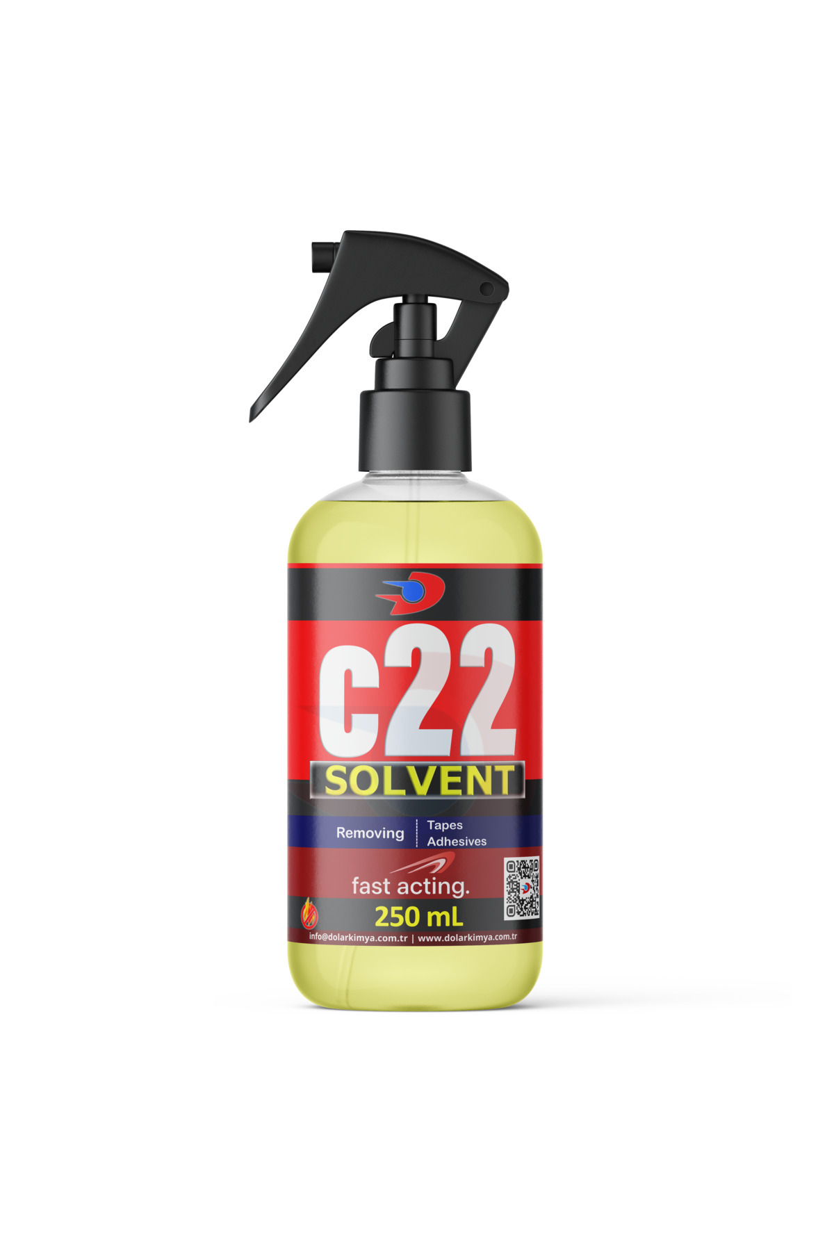 Dolar Kimya Protez Saç Bant Sökücü Temizleyici - 250 mL (YENİ) (c22 Solvent Alkol Bazlı Yağ Bazlı) — c22Solvent/SP250
