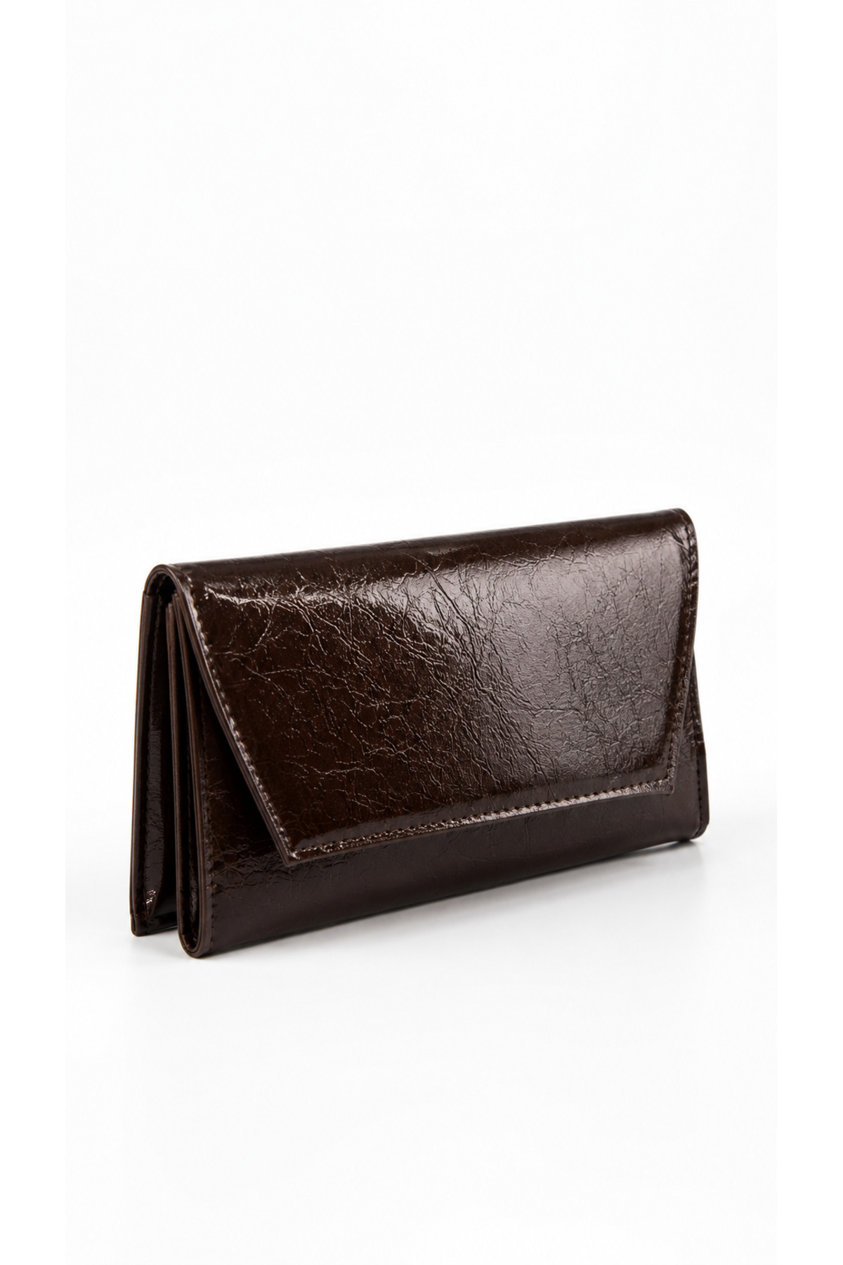 Tecer Bag Kadın Parlak Mini Zarf Çapraz Askılı Clutch Çanta görsel 3