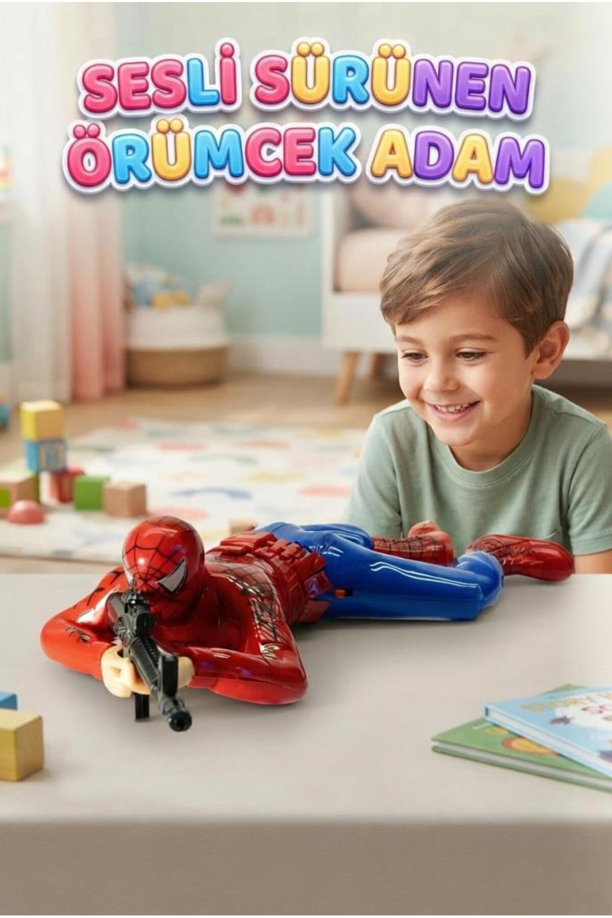 Tıfıl Toys Sesli ve Hareketli Sürünen Asker Örümcek Adam – Macera