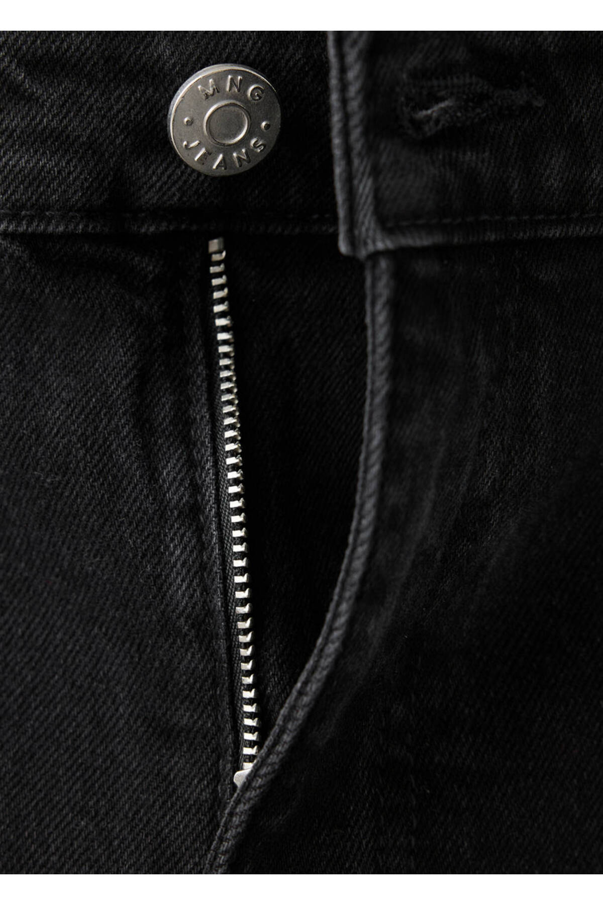 MANGO Woman Catherin yüksek belli culotte jean pantolon görsel 5