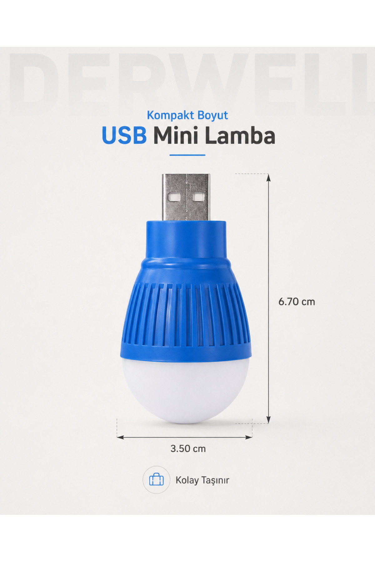 1.5W USB Taşınabilir Mini Led Gece Lambası Pratik Tak Kullan Kamp Kitap Okuma Aydınlatması Powerbank Laptop Uyumlu Ampul Mavi