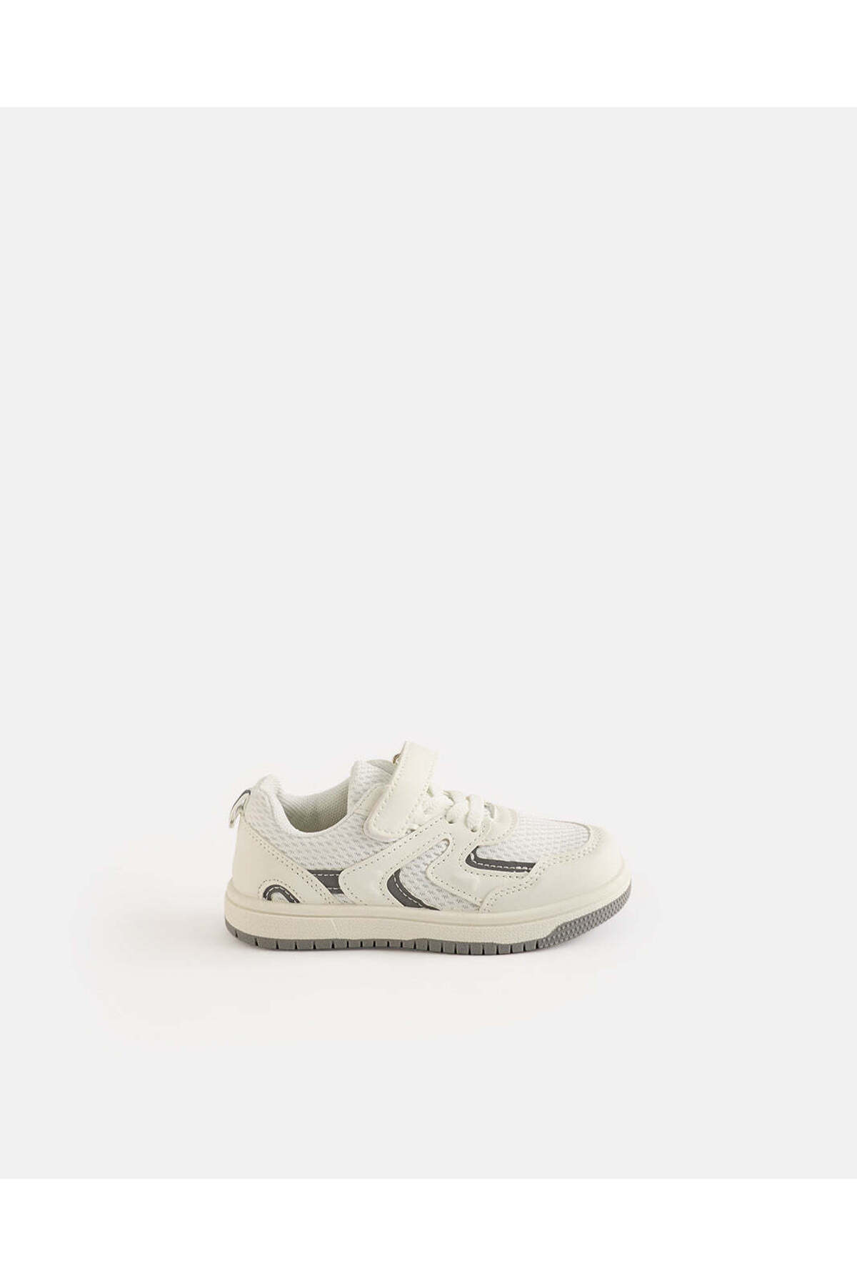 REDTAG Infant Boys White Textured Low Top Sneakers