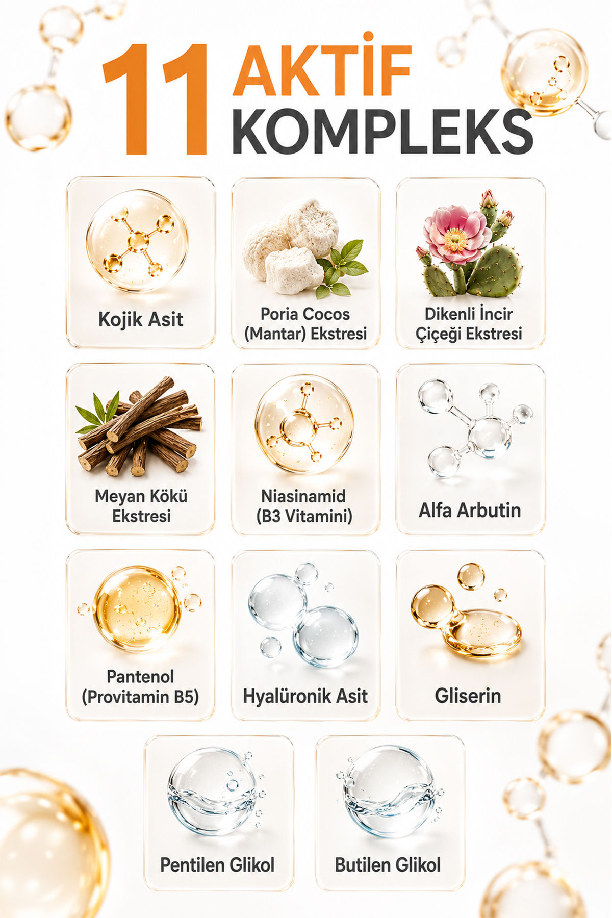 Kojik Asit Tonik 11 Aktifli Aydınlatıcı Leke ve Siyah Nokta Karşıtı Cilt Nemlendirici 200 ml — kojik-asit-tonik-sivilce-akne-karşıtı — تصویر 7 از 8