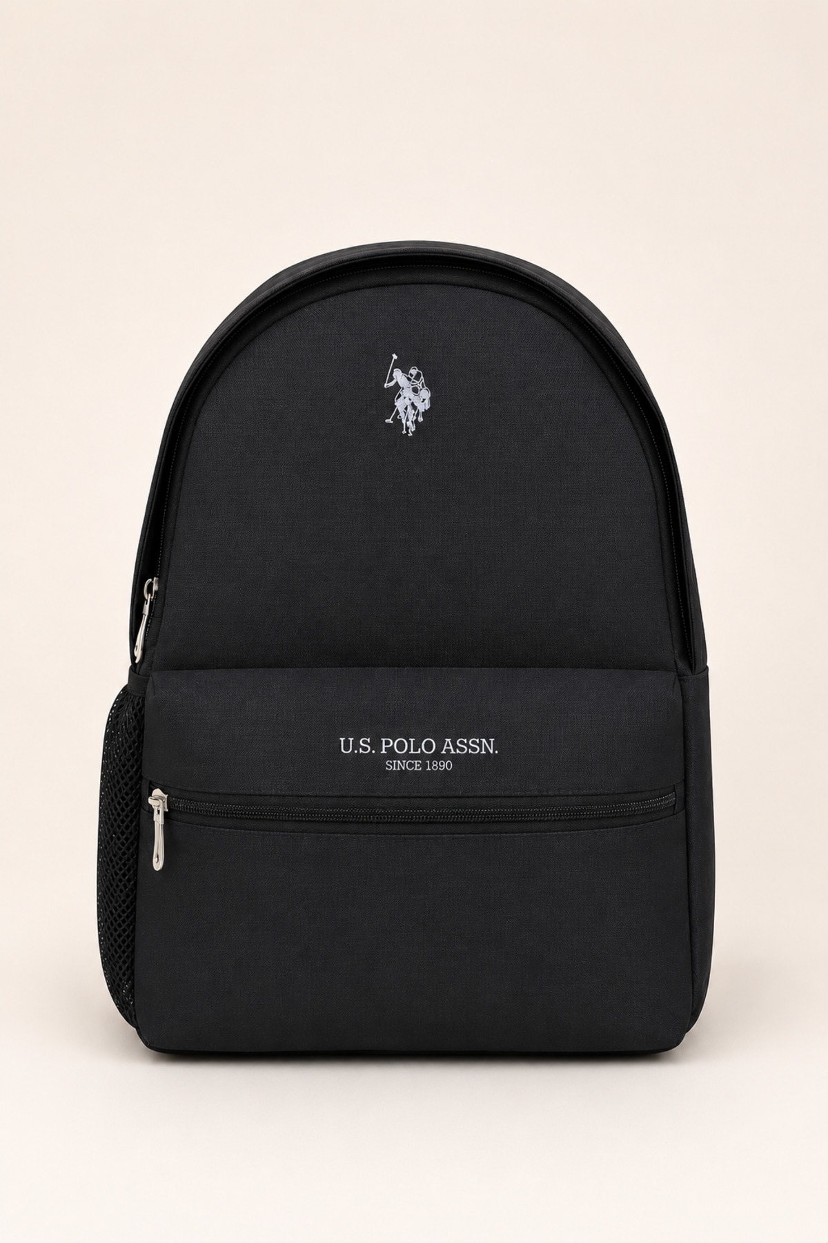 U.S. Polo Assn. Unisex Black Backpack with Laptop Compartment Daily School Tr...