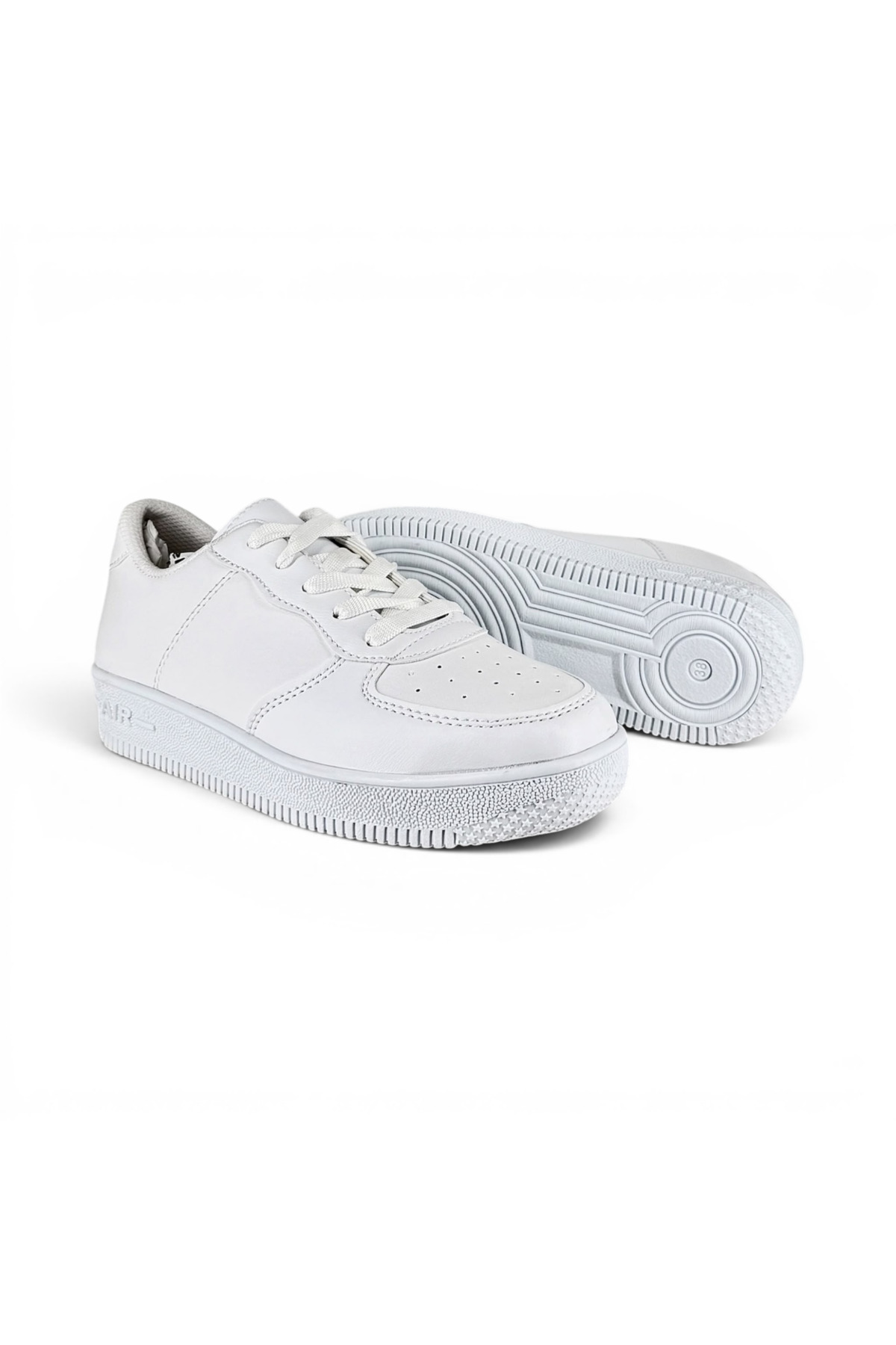 Skywalk Beyaz Günlük Rahat Sneaker Spor Ayakkabı — سفید WMN1019 — تصویر 3 از 4