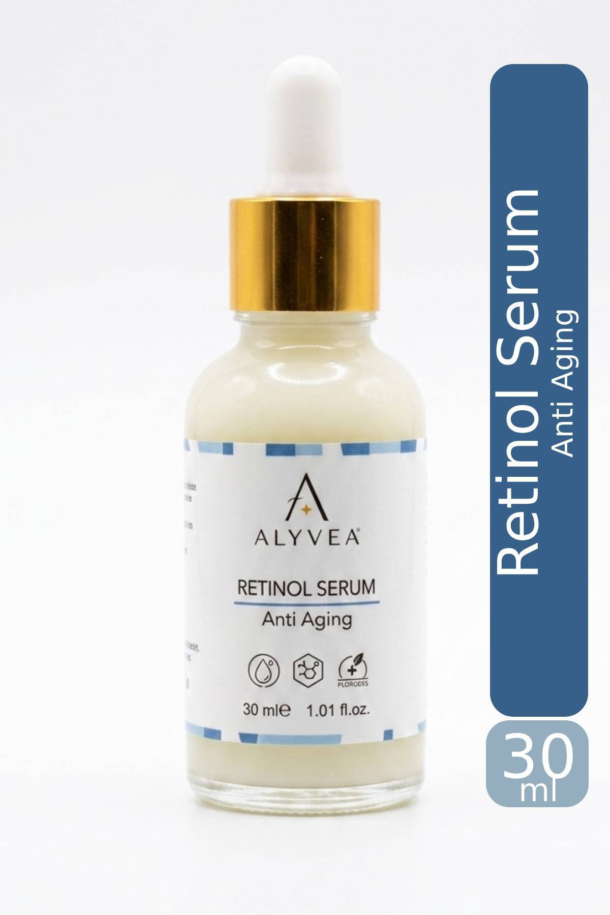 Retinol Serum Anti Aging Yüz Serumu 30 ml | Retinol, Seramid, Hyalüronik Asit ve Skualan İçerikli — aly-retinol