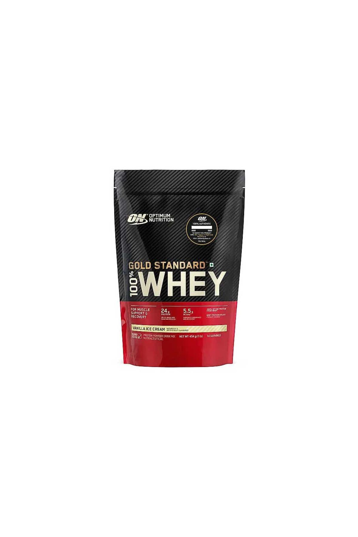 Optimum Nutrition ON 100% WHEY GOLD STANDARD VANILLA ICE CREAM 454G