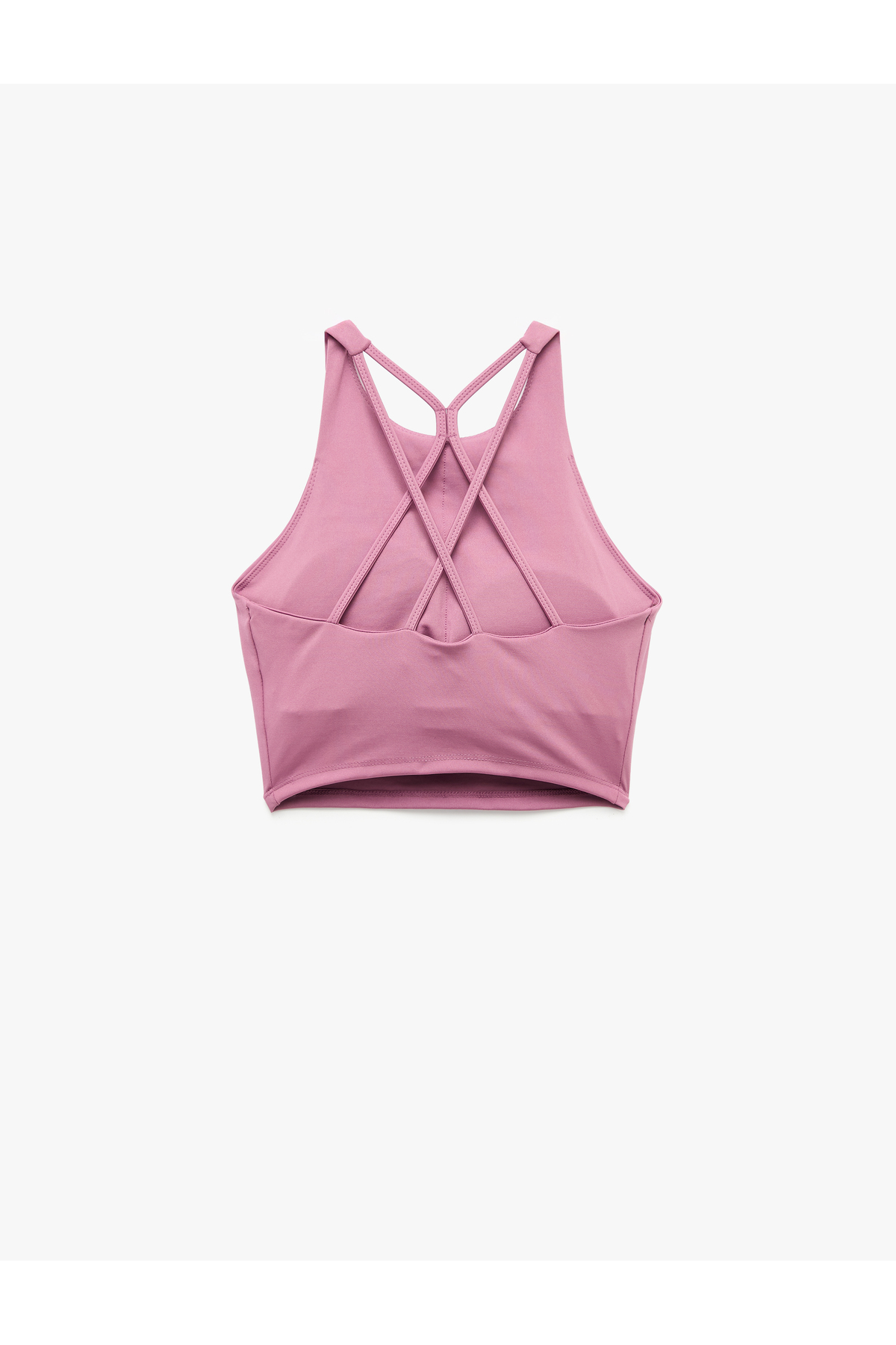 Koton Slim Fit İp Askılı Kolsuz Sırt Detaylı Kaplı Sporcu Sütyeni görsel 6