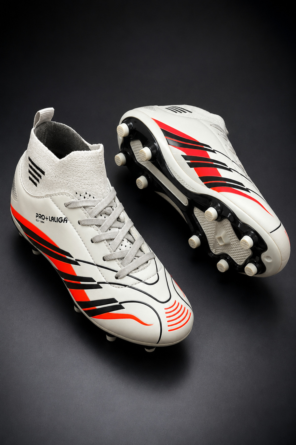 AİRBOOM Pro+Laliga Çoraplı Halı Saha Ve Çim Zemin Kramponu Cocuk/Genç Unisex görsel 2