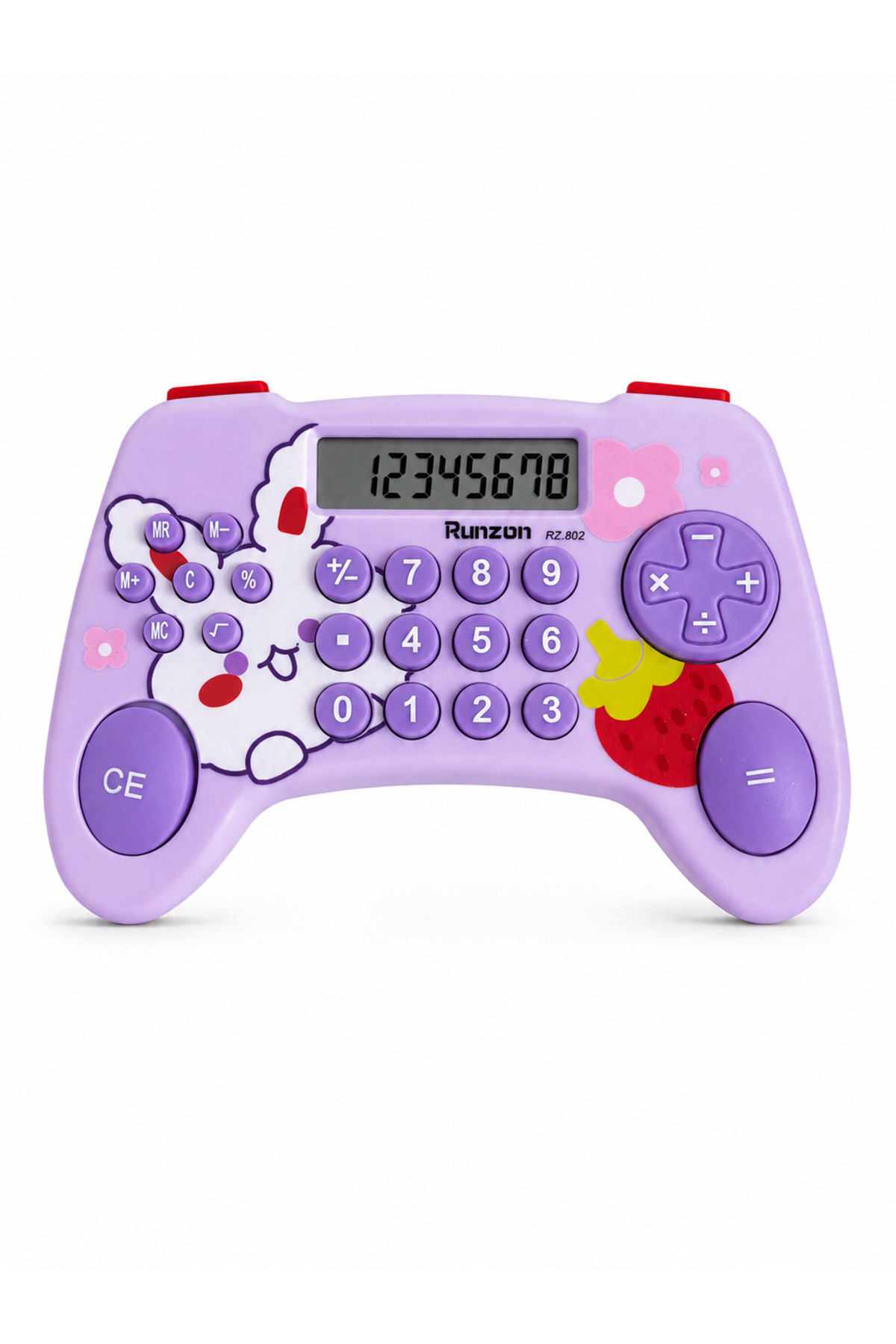 TOMBİ-X Oyun Kolu Şeklinde Joystick Hesap Makinesi – Eğlenceli Tasarım MOR
