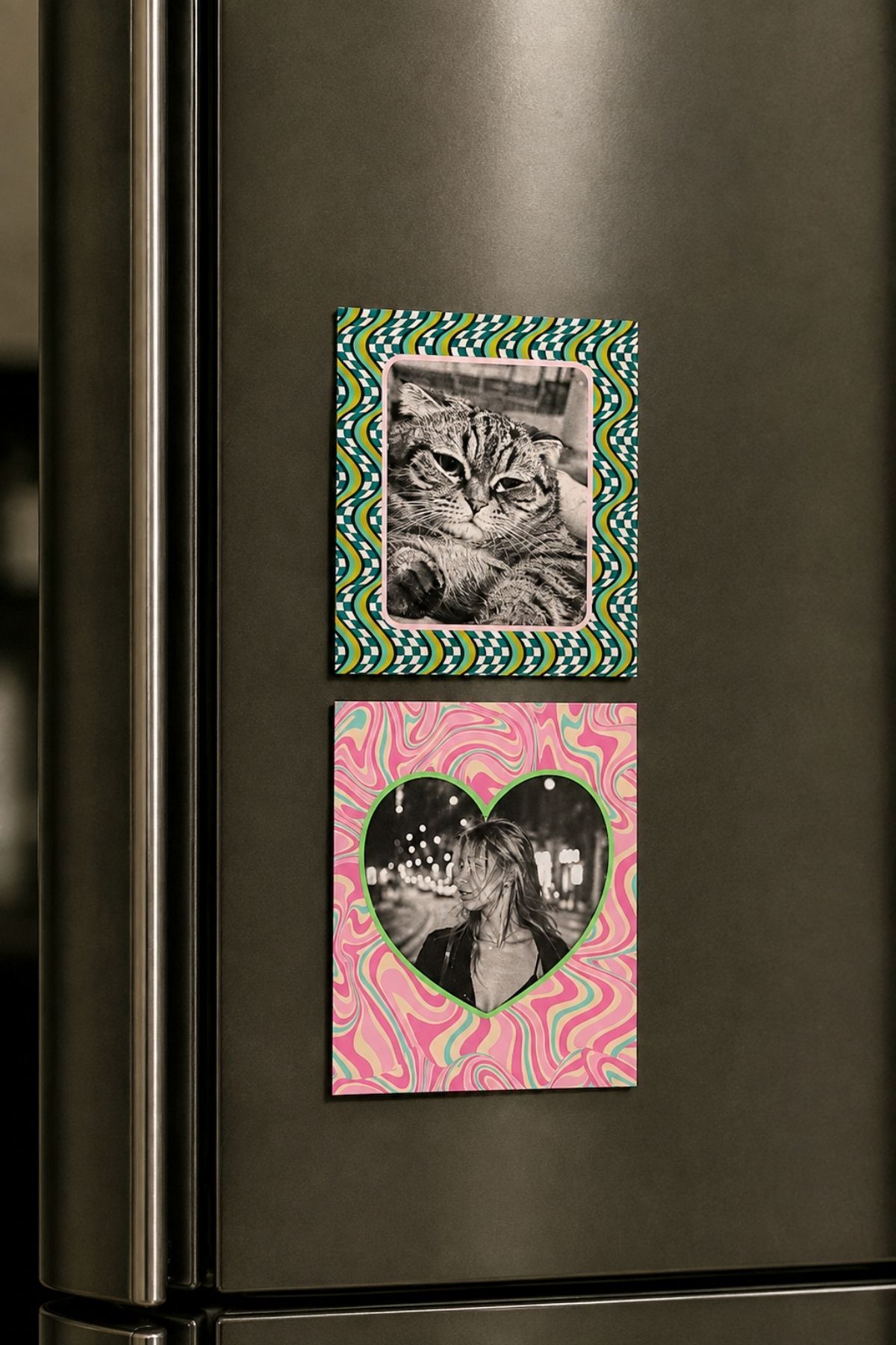 2’li Magnet Fotoğraf Çerçevesi Seti – Retro Renkli