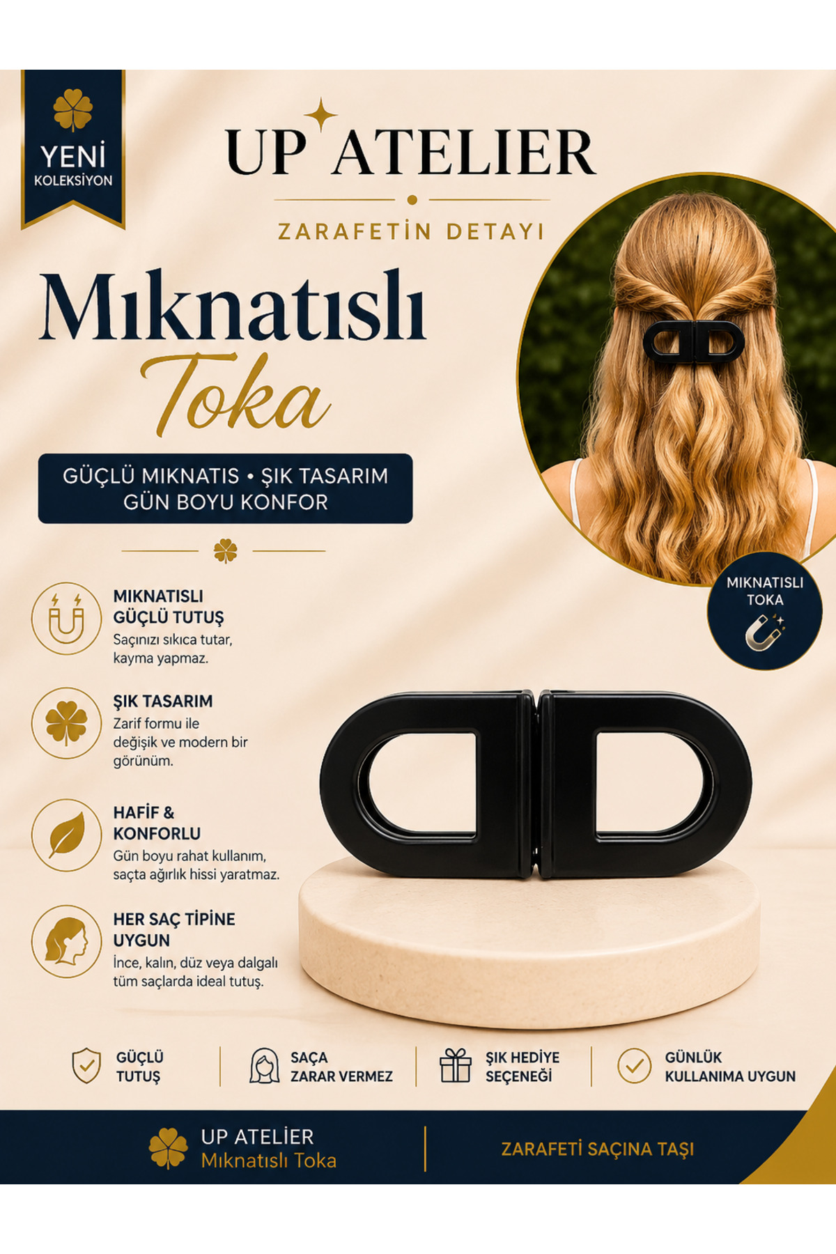 Up Atelier Mıknatıslı Toka 7cm