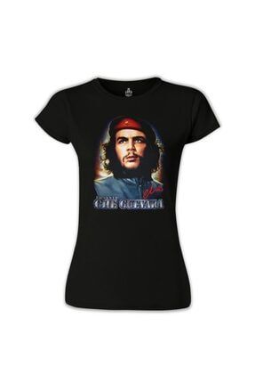 Che Guevara - Classic Siyah Kadın Tshirt bs-105