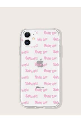 Iphone 13 Mini Uyumlu Baby Girl Desenli Şeffaf Telefon Kılıfı 13sffmbdzn013