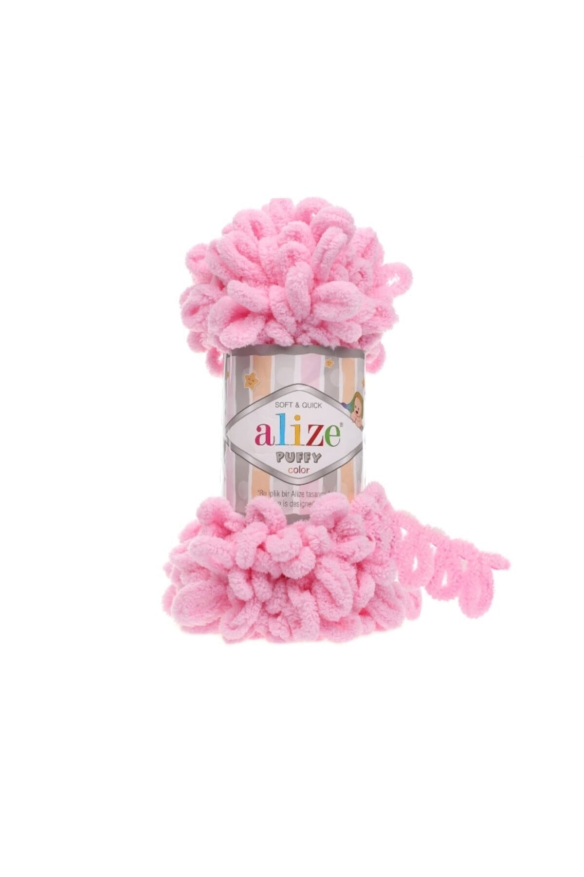 Alize Puffy El Örgü Ipi Pembe 185