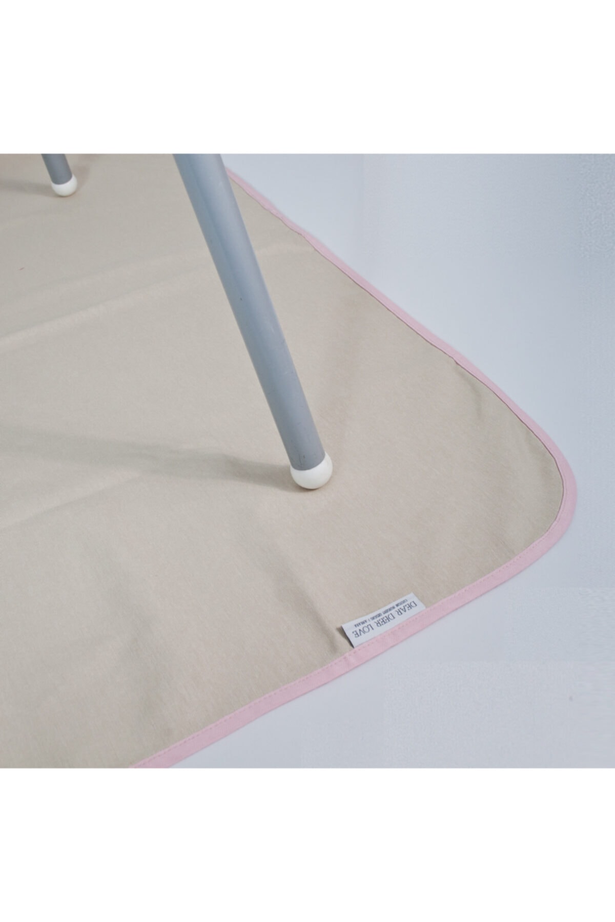 Dear Deer Love Sıvı Geçirmez Mama Önlüğü & Mama Sandalyesi Örtüsü - Blw Seti / Fırfırlı Önlük Pink fotoğrafı 4 (önizleme)