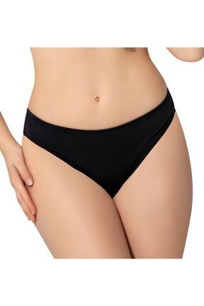 Mikro Tek Slip Bikini Altı Düz Renk Basic 1500 Siyah Argisa-1500