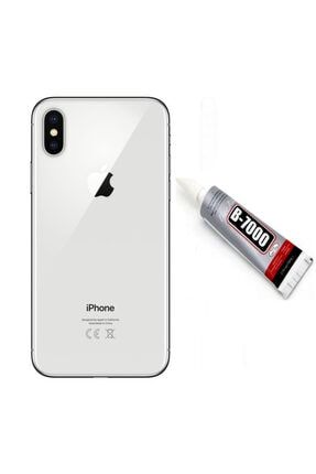 Apple Iphone Xs Max Arka Kapak Batarya Pil Kapağı + Yapıştırıcı Hediye - Silver INSTATECHkapak15