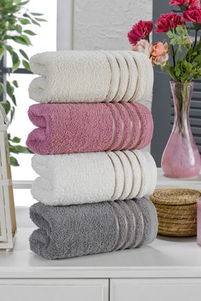 Casnack Diana Havlu Seti 4'l&uuml; 800gr. 50x90cm