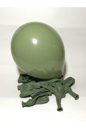 5 Inç 12,5 cm Retro Balon 100 Adet Okaliptus CYR20026