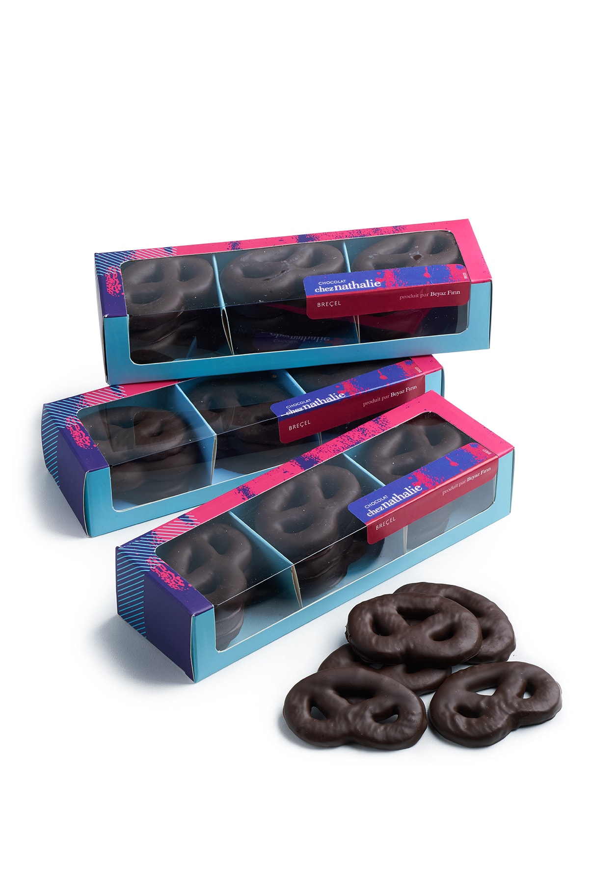 Beyaz Fırın Üçlü Bitter Çikolatalı Breçel Paketi