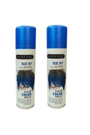 Hair Color Spray 150ml Blue Sky Renkli Saç Spreyi X 2 Adet 0716706978450