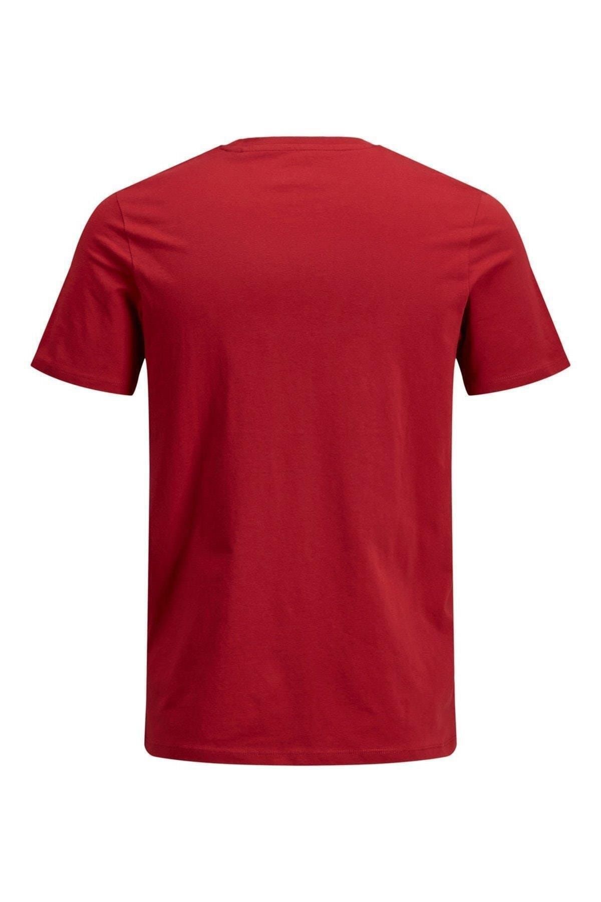 تی شرت مردانه قرمز جک اند جونز Jack & Jones (برند دانمارک)
